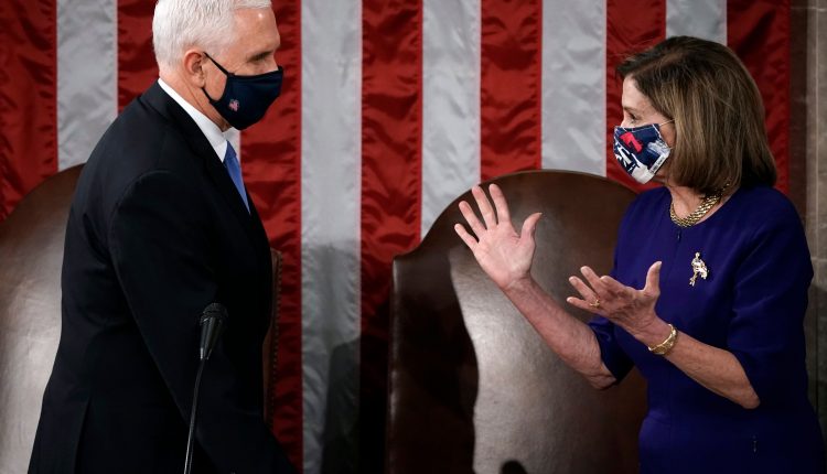 Pence tells Pelosi that he won't be invoking the 25th amendment to remove Trump

