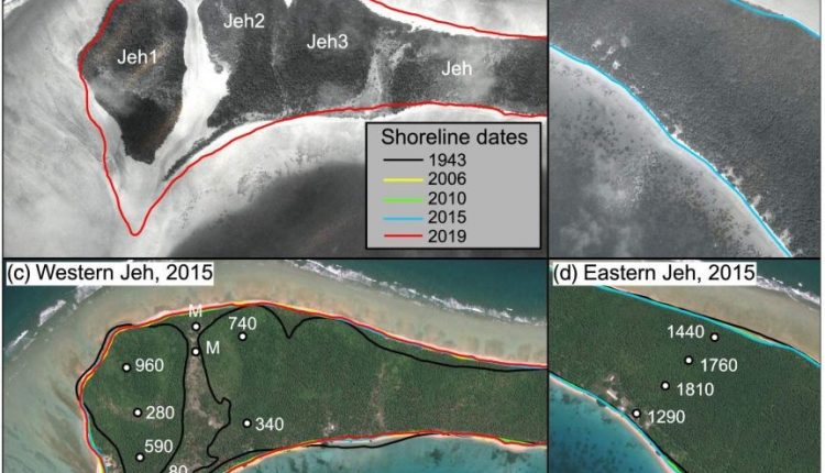 The coral islands are getting bigger and bigger despite the climate change.

