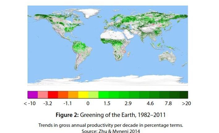 Another new study says that warming and CO2-induced greening are COOLING land surface temperatures - watts with that?

