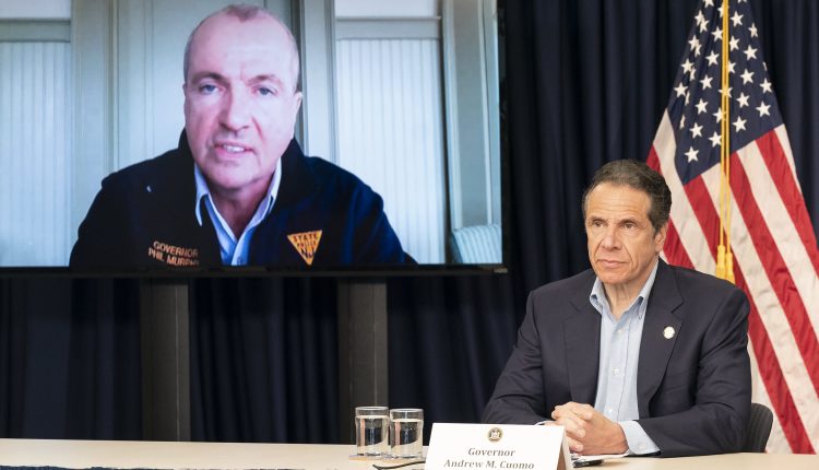 Cuomo, Governor of New York, Murphy, Governor of New Jersey, holds joint press conference on Covid

