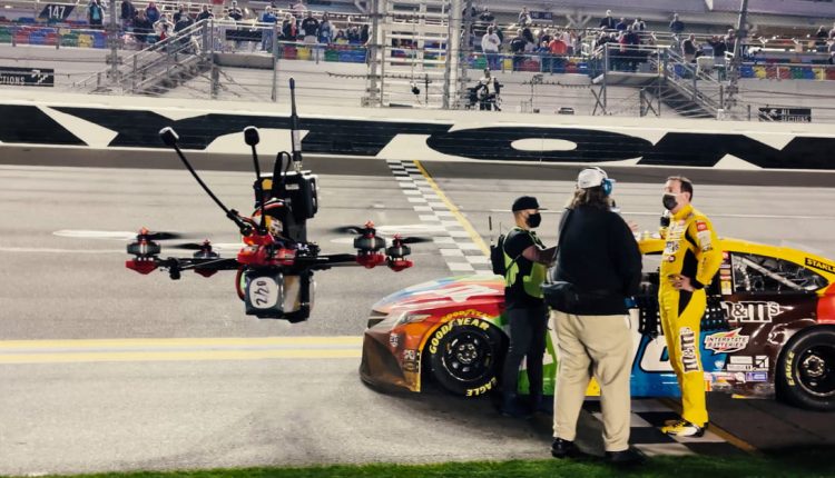 These 90 MPH Racing Drones send the Daytona 500 from NASCAR

