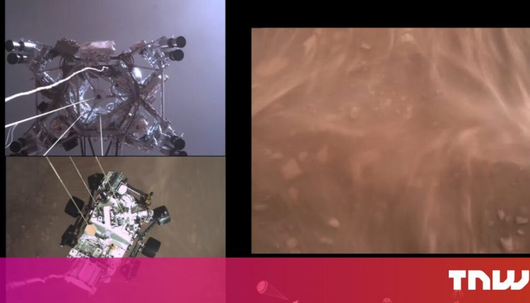 Amazing NASA footage shows the Perseverance rover settling on Mars

