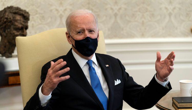 Biden slams governors for lifting mask mandates, calling it "Neanderthal thinking".

