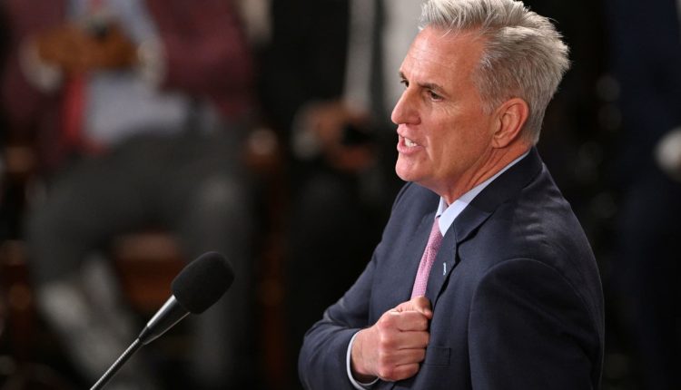 US House Speaker Kevin McCarthy promises to tackle immigration, "woke" education policies and IRS funding

