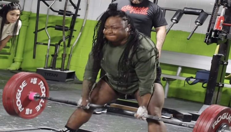 Sherine Marcelle Crushes a 227.5-kilogram (501-pound) 3-rep Beltless Deadlift PR

