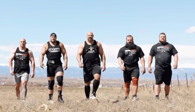 Brian Shaw led 5 American strongmen in the World's Strongest Man Training Session

