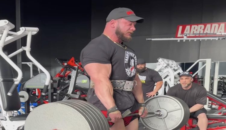 Hunter Labrada lifts 265.3 kilograms (585 pounds) for PR with 4 reps

