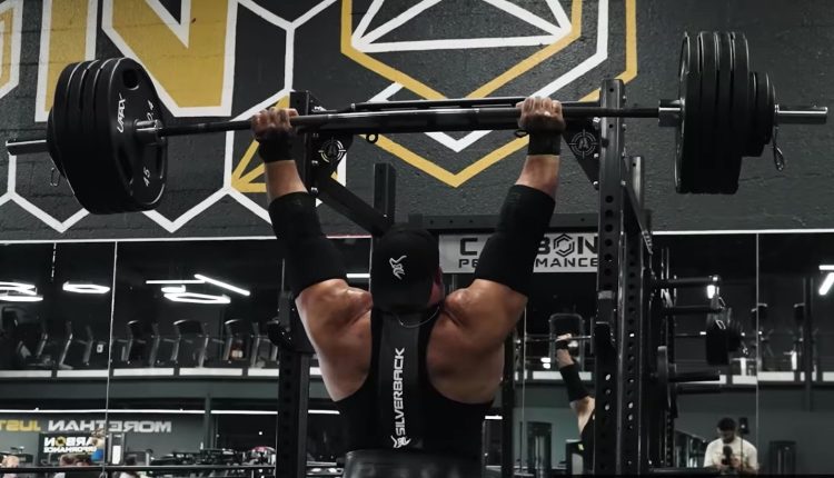 Evan Singleton Overhead Presses 204 Kilograms (450 Pounds) Less Than Two Weeks Out of 2023 Shaw Classic