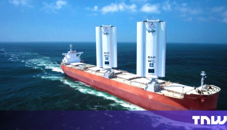 Cargo ship retrofitted with ‘WindWings’ charters course for greener voyages