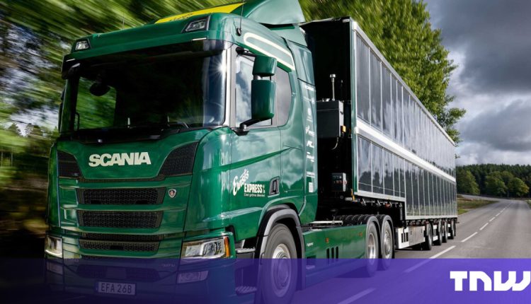 Sweden’s Scania unveils world’s first semi-truck covered in solar panels