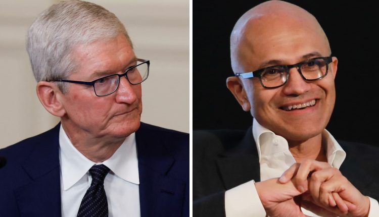 Microsoft tops Apple as world's most valuable public company