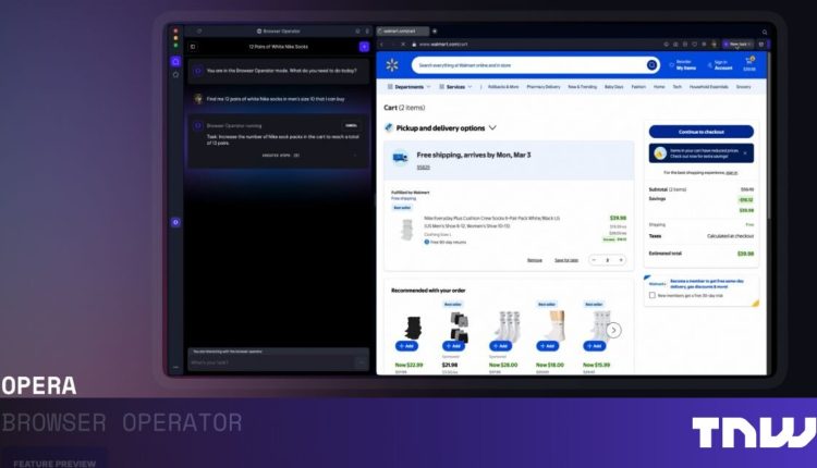 Opera browser reveals an AI agent who takes on online tasks for you

