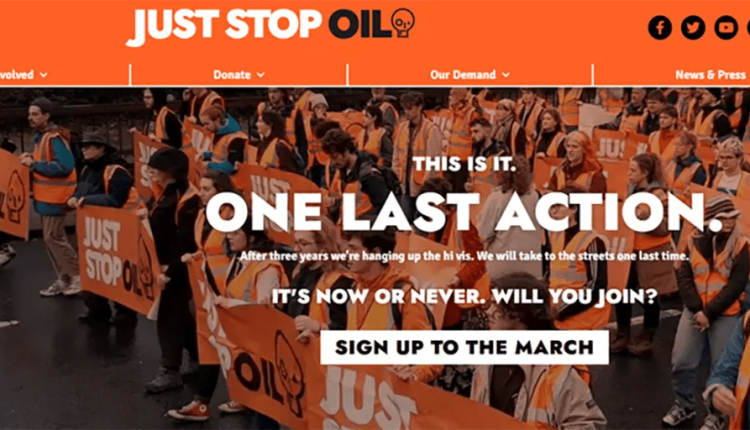 "Stop Oil" ... stops - wadts?

