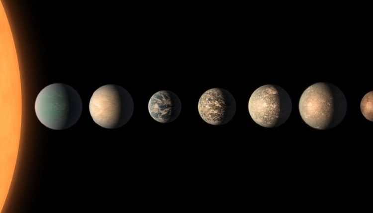 The TRAPPIST-1 system (not to scale) is the most well-known compact solar system. These systems have multiple planets following short orbital periods. Their formation has been a puzzle, but scientists may have figured it out. Image Credit: NASA
