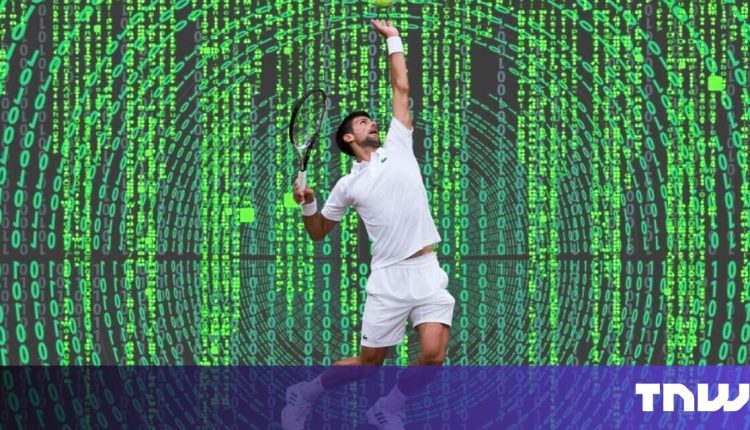 In the Hawk-Eye software built in the British, it is dark during the Wimbledon match

