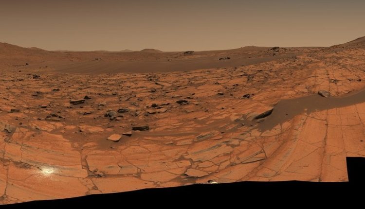 NASA's Perseverance Mars rover used its Mastcam-Z camera to capture this 360-degree panorama of an area nicknamed "Falbreen" on May 26, 2025. Credit: NASA/JPL-Caltech/ASU/MSSS