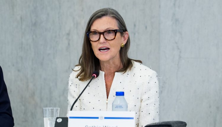 Cathie Wood highlights the risk of a market correction but dismisses fears of an AI bubble

