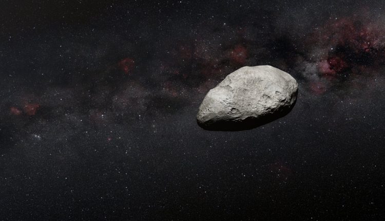 Artist's depiction of an asteroid floating in space. Credit - NASA, ESA, CSA, N. Bartmann (ESA/Webb), Martin Kornmesser (ESA), Serge Brunier (ESO), Nick Risinger (Photopic Sky Survey)