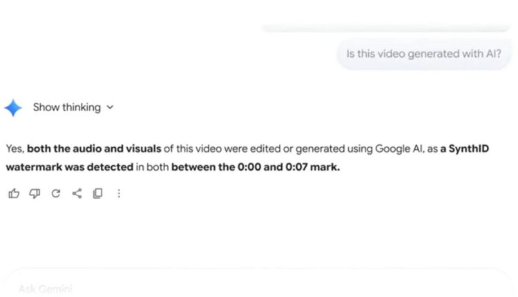 Gemini can now help you recognize AI-generated videos

