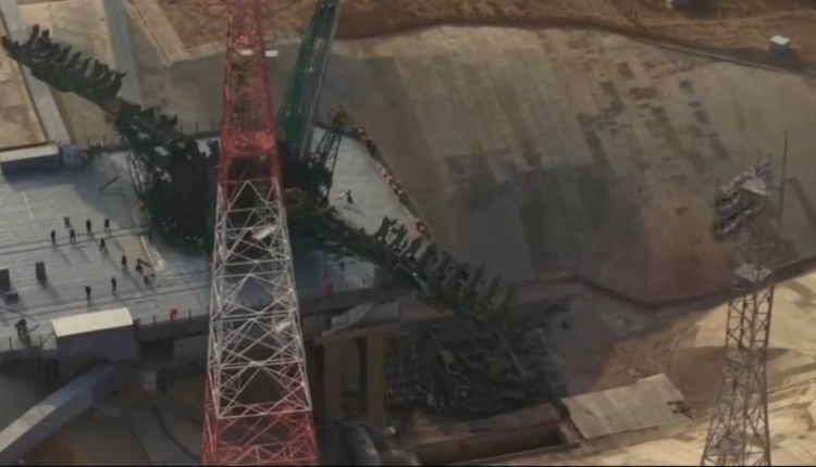 Aerial drone footage of Launch Site 31/6